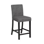 MAYEERTY 6-Piece Wooden Dining Set, 4 Chairs & Bench for 6, Light Grey & Black Two Tone