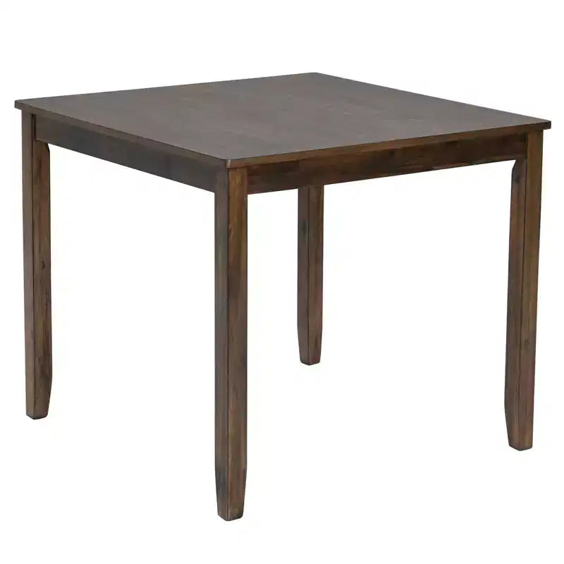MAYEERTY 5-Piece Elegant Modern Dining Set, Wooden Table with 4 Chairs for 4, Walnut