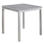 Ensemble table de bar 5 pièces MAYEERTY, table en bois et 4 chaises rembourrées