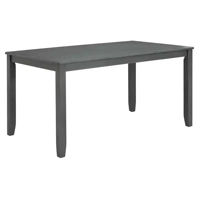 MAYEERTY Ensemble table à manger moderne 6 pièces, Table en bois avec 4 chaises et un banc, Gris