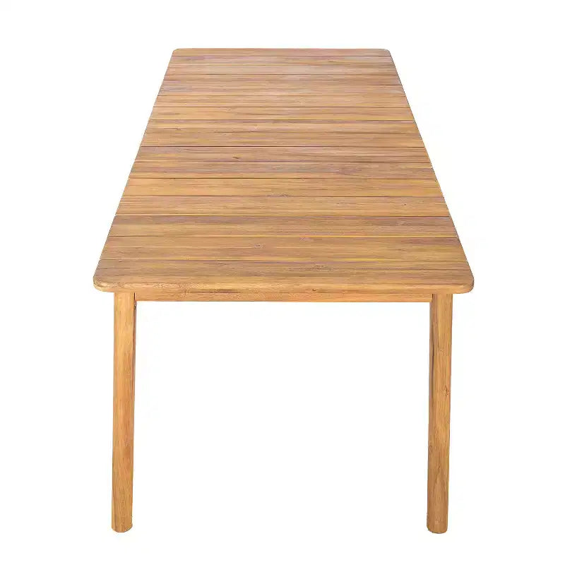Ensemble de salle à manger d'extérieur rustique 9 pièces Dione Christopher Knight Home en bois d'acacia avec plateau à lattes et coussins