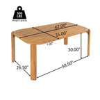 Christopher Knight Home Kaja Ensemble de salle à manger d'extérieur 7 pièces en bois d'acacia, cadre finition teck avec coussin beige