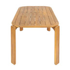 Christopher Knight Home Kaja Ensemble de salle à manger d'extérieur 7 pièces en bois d'acacia, cadre finition teck avec coussin beige