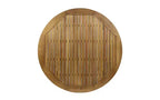 Christopher Knight Home Sachin Ensemble de salle à manger moderne 5 pièces en bois d'acacia avec table ronde à lattes pour patio