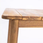 Christopher Knight Home Priya Ensemble de salle à manger d'extérieur 7 pièces en bois d'acacia de style Ferme avec table rectangulaire à lattes
