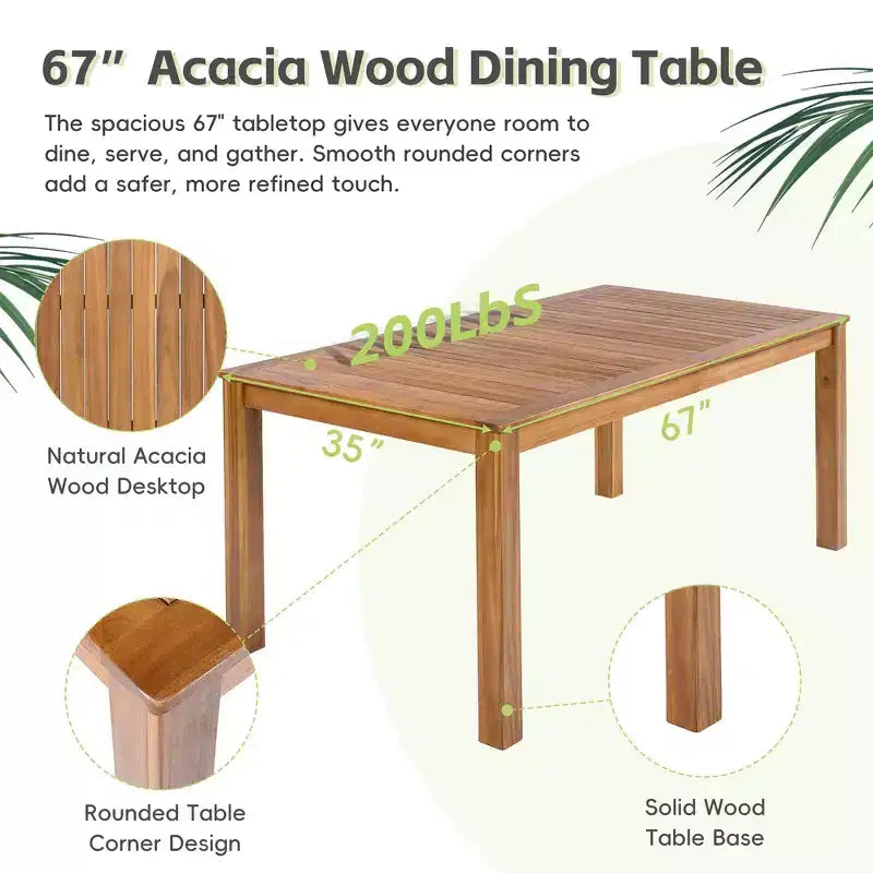 Ensemble de salle à manger d'extérieur 5 pièces Whisen résistant aux intempéries, table ronde extensible et 4 chaises en rotin