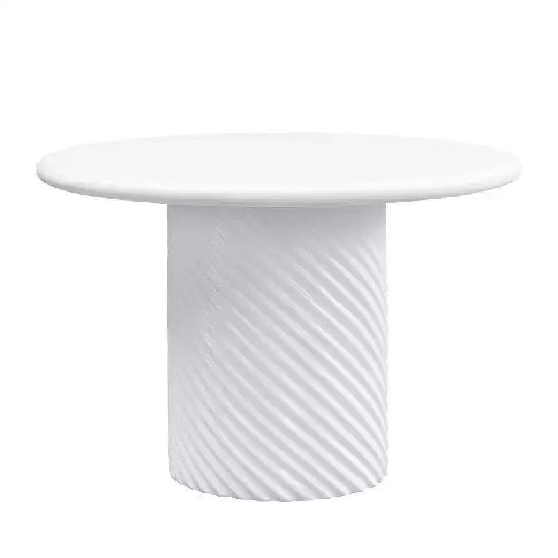 Ensemble de salle à manger d'extérieur moderne Christopher Knight Home Teodora de 5 pièces en béton léger avec tabourets cannelés