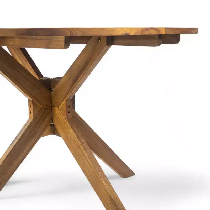 Ensemble de salle à manger d'extérieur 5 pièces en rotin synthétique français Christopher Knight Home Lontine avec table à manger en bois d'acacia