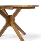 Ensemble de salle à manger d'extérieur 5 pièces en rotin synthétique français Christopher Knight Home Lontine avec table à manger en bois d'acacia
