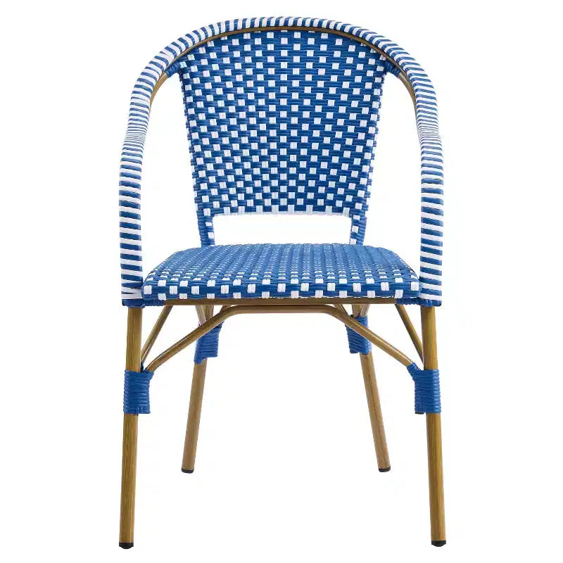 Ensemble de salle à manger d'extérieur 5 pièces en rotin synthétique français Christopher Knight Home Lontine avec table à manger en bois d'acacia