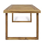 Ensemble de salle à manger d'extérieur 7 pièces Beryle en bois d'acacia et corde avec coussins par Christopher Knight Home