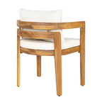 Christopher Knight Home Virote - Ensemble de salle à manger moderne 5 pièces en bois d'acacia avec trou pour parasol et table à lattes