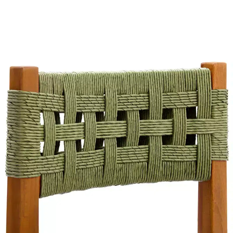 Christopher Knight Home Coralie 7 Piece Outdoor Rustic Woven Wicker Acacia Wood Dining Set