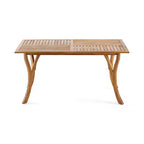 Christopher Knight Home Coralie 7 Piece Outdoor Rustic Woven Wicker Acacia Wood Dining Set