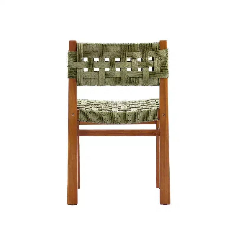 Christopher Knight Home Francine 7 Piece Outdoor Rustic Woven Wicker Acacia Wood Dining Set with Expandable Slatted Table