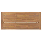 Whisen 5-Piece Rustic Patio Bar Set, Patio Table and Chairs Set with Ergonomic Chairs & Slatted Tabletop