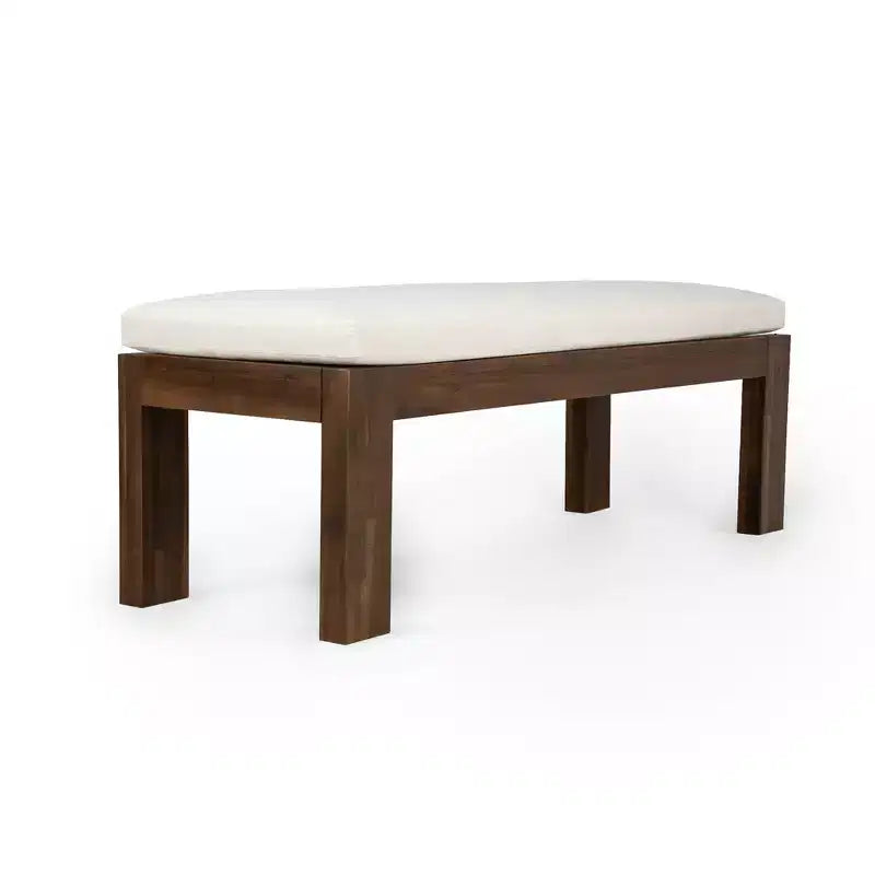 Whisen Patio Dining Table Set for 6, Outdoor Furniture Sets with Umbrella Hole, Table, Chairs and Bench