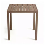 Ensemble de patio Martha Stewart Bedford en aluminium 3 pièces, 2 tabourets de bar avec coussins, table de patio carrée de 35,5 po