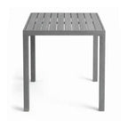 Ensemble de patio 5 pièces en aluminium Martha Stewart Bedford, 4 tabourets de bar avec coussins, table de patio carrée de 35,5 po