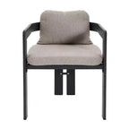 Christopher Knight Home Evren Ensemble de 5 Chaises de Repas de Patio Modernes en Aluminium avec Table de Repas à Lattes en Bois d'Acacia