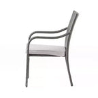Christopher Knight Home Jose Modern 5 Piece Patio Iron Chairs with PE Rattan Design and Acacia Dining Table Set