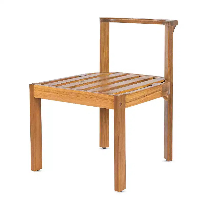 Christopher Knight Home Harrison Patio Modern 7-Piece Acacia Wood Expandable Dining Table and Chairs Set with Cushions