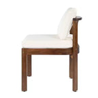 Christopher Knight Home Harrison Patio Modern 7-Piece Acacia Wood Expandable Dining Table and Chairs Set with Cushions