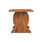 Christopher Knight Home Zola Ensemble de 6 chaises de salle à manger modernes en acacia avec dossier en osier et table à lattes pour patio