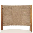 Christopher Knight Home Zola Ensemble de 6 chaises de salle à manger modernes en acacia avec dossier en osier et table à lattes pour patio
