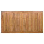 Ensemble de salle à manger d'extérieur 5/7 pièces, salon de jardin avec 4/6 fauteuils en rotin et table en bois d'acacia résistant aux intempéries, Naturel - ModernLuxe
