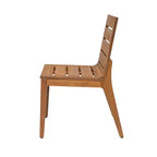Christopher Knight Home Lorenzo Modern 7 Piece Acacia Wood Dining Set with Slatted Design and Curved Legs