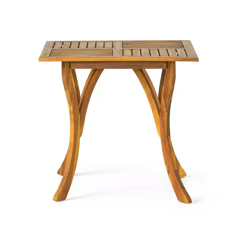 Ensemble de salle à manger 5 pièces en bois d'acacia Christopher Knight Home Riccardo Farmhouse avec osier et design à lattes