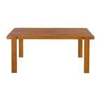 Christopher Knight Home Lucia Modern 7 Piece Patio Acacia Upholstered Dining Set with Round Back and Slatted Table