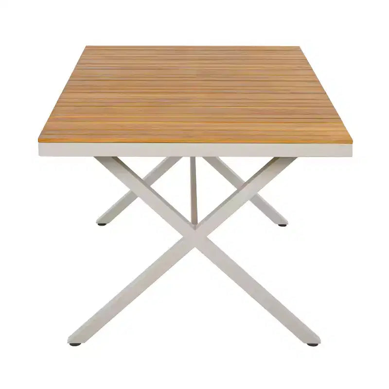 Christopher Knight Home David Patio Modern Steel 5-Piece Dining Set Wood-Top Table and 4 Woven Wicker Chairs