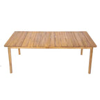 Christopher Knight Home Emeric Bohemian 9 Piece Outdoor Acacia Wood Rope Dining Seating with Slatted Table