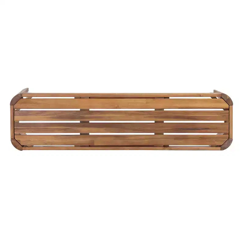 Christopher Knight Home Bao Ensemble de salle à manger moderne 3 pièces en bois d'acacia pour patio avec design à lattes