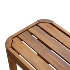 Christopher Knight Home Lan Modern 6 Piece Acacia Wood Patio Dining Set with Slatted Table and Rope Design
