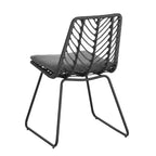 Christopher Knight Home Freya Modern 7 Piece Metal Patio Dining Set with Oval Table and PE Rattan Design