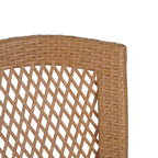 Christopher Knight Home Magnus Modern 7 Piece Acacia and Iron Dining Set with Slatted Table and PE Rattan Design