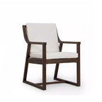 Ensemble de salle à manger de jardin en bois 7 pièces pour 6 personnes, table ronde avec trou pour parasol et chaises rembourrées pour le jardin ou l'arrière-cour - Panipeachy