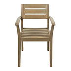 Christopher Knight Home Kasper Modern 7 Piece Patio Acacia Dining Set with Expandable Rectangular Slatted Table