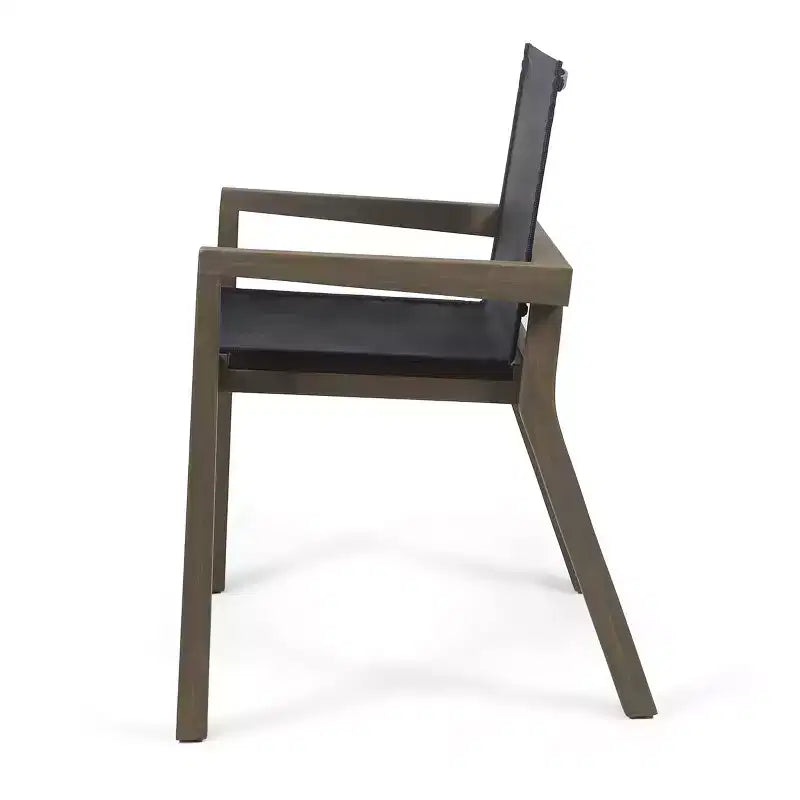 Christopher Knight Home Sofia 7 Piece Outdoor Rustic Acacia Wood Dining Set with Mesh Chairs