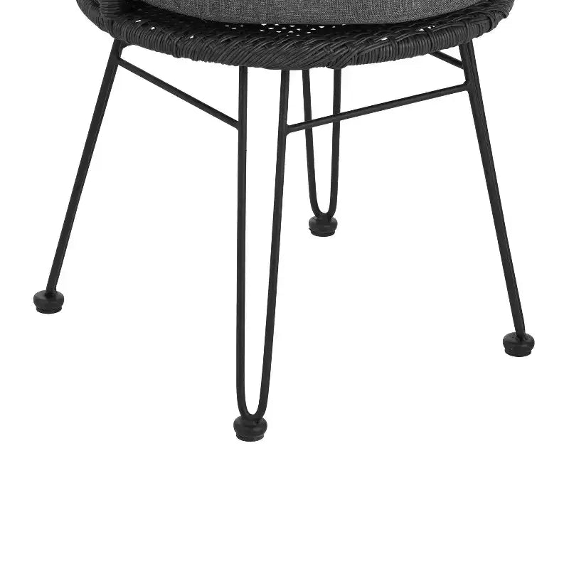 Christopher Knight Home Anne Table à manger sept pièces en bois d'acacia ajouré de style bohème avec chaises en rotin rembourrées