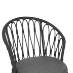 Christopher Knight Home Anne Table à manger sept pièces en bois d'acacia ajouré de style bohème avec chaises en rotin rembourrées