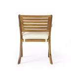Christopher Knight Home Morgan Ensemble de salle à manger 7 pièces en bois d'acacia rustique avec coussins
