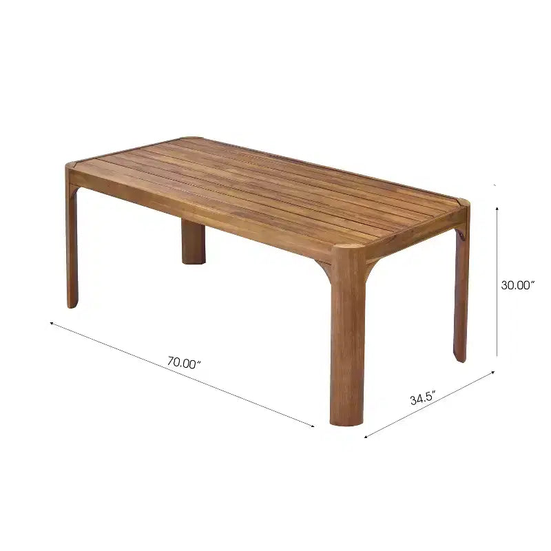 Christopher Knight Home Zayne Ensemble de salle à manger 6 pièces en bois d'acacia rustique et osier avec coussins