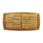 Christopher Knight Home Hailey - Ensemble de 7 chaises de salle à manger d'extérieur en acacia et osier de style campagnard avec table à lattes
