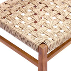 Christopher Knight Home Justin Ensemble de salle à manger d'extérieur 7 pièces en bois d'acacia et osier avec chaises et table à lattes, style ferme
