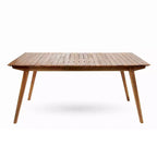 Christopher Knight Home Justin Ensemble de salle à manger d'extérieur 7 pièces en bois d'acacia et osier avec chaises et table à lattes, style ferme