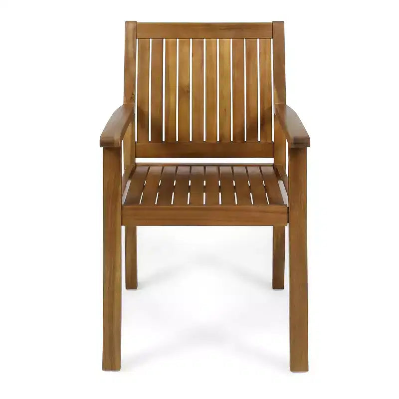 Christopher Knight Home Muodi, ensemble de salle à manger moderne 7 pièces pour terrasse en acacia, avec lattes